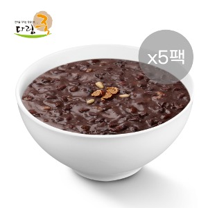 [다림식품] 통팥이 톡톡 씹히는 단팥죽 5팩